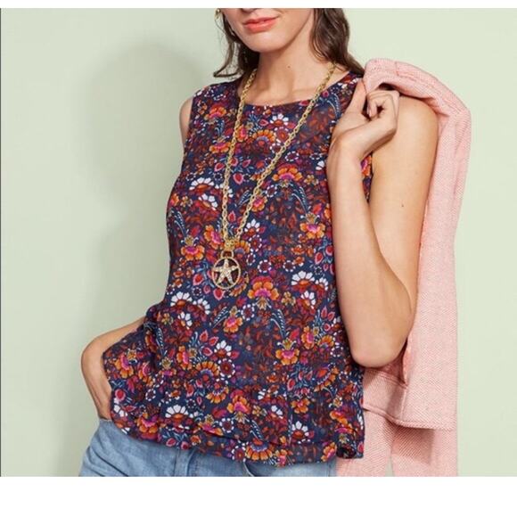 Cabi 5391 floral Lindsey top women’s size M - Picture 1 of 10